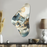 Bold Storms Landscape - Asymmetric Metal Wall Art