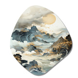 Bold Storms Landscape - Asymmetric Metal Wall Art