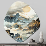 Bold Storms Landscape - Asymmetric Metal Wall Art