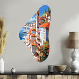 Beautiful Scenery In Italy I - Asymmetric Metal Wall Art