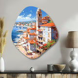 Beautiful Scenery In Italy I - Asymmetric Metal Wall Art