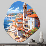 Beautiful Scenery In Italy I - Asymmetric Metal Wall Art