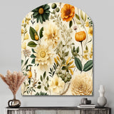 Floral Wanderlust Boho Pattern - Asymmetric Metal Wall Art