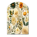 Floral Wanderlust Boho Pattern - Asymmetric Metal Wall Art