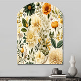 Floral Wanderlust Boho Pattern - Asymmetric Metal Wall Art