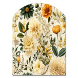 Floral Wanderlust Boho Pattern - Asymmetric Metal Wall Art