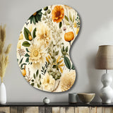 Floral Wanderlust Boho Pattern - Asymmetric Metal Wall Art