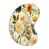 Floral Wanderlust Boho Pattern - Asymmetric Metal Wall Art