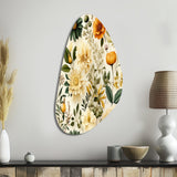 Floral Wanderlust Boho Pattern - Asymmetric Metal Wall Art