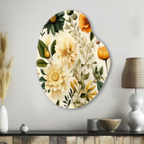 Floral Wanderlust Boho Pattern - Asymmetric Metal Wall Art