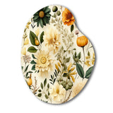 Floral Wanderlust Boho Pattern - Asymmetric Metal Wall Art