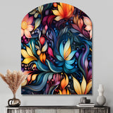 Moroccan Dreamscape Boho Pattern - Asymmetric Metal Wall Art