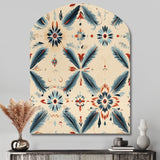 Nomadic Harmony Boho Pattern - Asymmetric Metal Wall Art