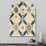 Nomadic Harmony Boho Pattern - Asymmetric Metal Wall Art