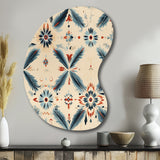 Nomadic Harmony Boho Pattern - Asymmetric Metal Wall Art