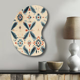 Nomadic Harmony Boho Pattern - Asymmetric Metal Wall Art