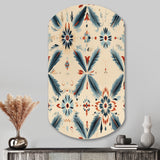 Nomadic Harmony Boho Pattern - Asymmetric Metal Wall Art