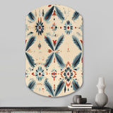 Nomadic Harmony Boho Pattern - Asymmetric Metal Wall Art