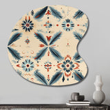 Nomadic Harmony Boho Pattern - Asymmetric Metal Wall Art