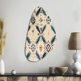 Nomadic Harmony Boho Pattern - Asymmetric Metal Wall Art