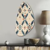 Nomadic Harmony Boho Pattern - Asymmetric Metal Wall Art