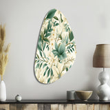 Subdued Oasis Boho Pattern - Asymmetric Metal Wall Art