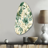 Subdued Oasis Boho Pattern - Asymmetric Metal Wall Art