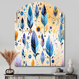 Tribal Dreamscape Boho Pattern - Asymmetric Metal Wall Art