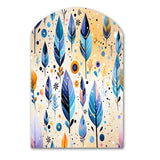 Tribal Dreamscape Boho Pattern - Asymmetric Metal Wall Art