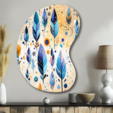 Tribal Dreamscape Boho Pattern - Asymmetric Metal Wall Art