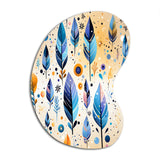 Tribal Dreamscape Boho Pattern - Asymmetric Metal Wall Art