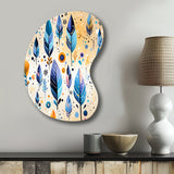 Tribal Dreamscape Boho Pattern - Asymmetric Metal Wall Art