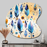 Tribal Dreamscape Boho Pattern - Asymmetric Metal Wall Art