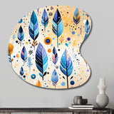 Tribal Dreamscape Boho Pattern - Asymmetric Metal Wall Art