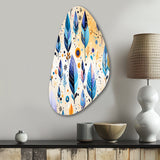 Tribal Dreamscape Boho Pattern - Asymmetric Metal Wall Art