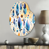 Tribal Dreamscape Boho Pattern - Asymmetric Metal Wall Art