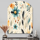 Tribal Oasis Boho Pattern - Asymmetric Metal Wall Art