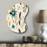 Tribal Oasis Boho Pattern - Asymmetric Metal Wall Art