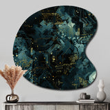 Cyber Camo Nexus - Asymmetric Metal Wall Art