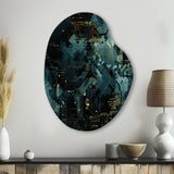 Cyber Camo Nexus - Asymmetric Metal Wall Art