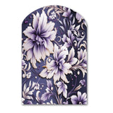 Purple Love Knot Damask Captur - Asymmetric Metal Wall Art