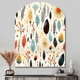 Earthy Boho Eclectic Plants - Asymmetric Metal Wall Art