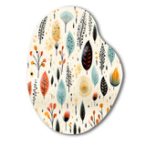 Earthy Boho Eclectic Plants - Asymmetric Metal Wall Art