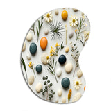 Serene Stones Zen Pattern For Spa - Asymmetric Metal Wall Art