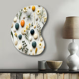 Serene Stones Zen Pattern For Spa - Asymmetric Metal Wall Art