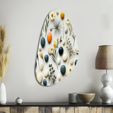 Serene Stones Zen Pattern For Spa - Asymmetric Metal Wall Art