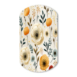 White And Yellow Playful Poppy Blossom Radiance - Asymmetric Metal Wall Art