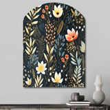 Nature'S Exquisite Floral Collage - Asymmetric Metal Wall Art