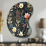 Nature'S Exquisite Floral Collage - Asymmetric Metal Wall Art