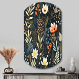 Nature'S Exquisite Floral Collage - Asymmetric Metal Wall Art